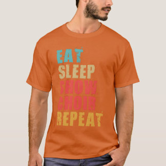 Camiseta Comer Dormir Mostrar Coro Repetir Motivacional Ace