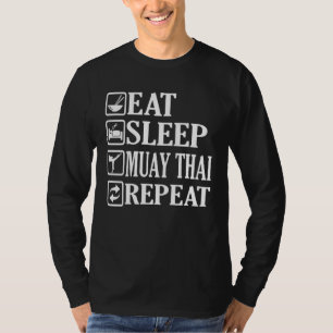 Camiseta Comer Dormir Muay Thai Repetir