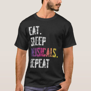 Camiseta Comer Dormir Musicales Repetir T