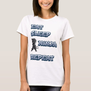 Camiseta Comer, dormir, Ninja, repetir