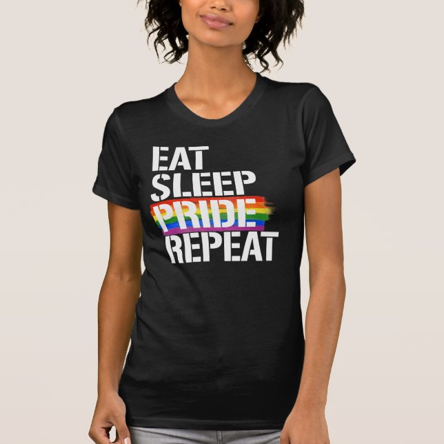 Camiseta Comer Dormir Orgullo Repetir (Anverso)