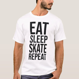 Camiseta Comer, dormir, patinar, repetir