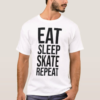 Camiseta Comer, dormir, patinar, repetir