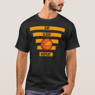 Camiseta Comer.Dormir. 🏀.Repetir. Amante de baloncesto