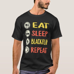 Camiseta Comer Dormir Salto Atrás Parkour Gimnasia Acrobaci