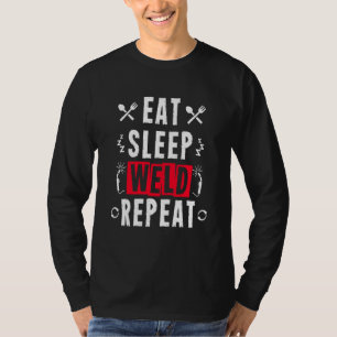 Camiseta comer dormir soldar repetir Flame Metalsmith Fabri