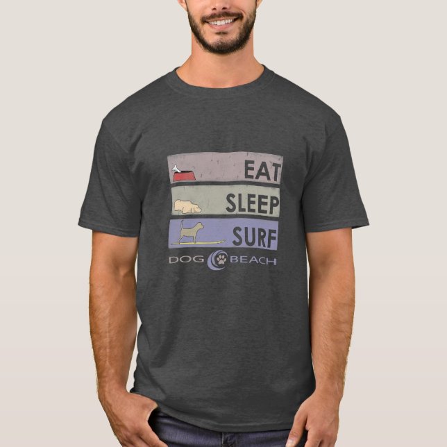 Camiseta Comer, dormir, surfear (Anverso)