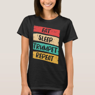 Camiseta Comer Dormir Trompeta Repetir Yo Trompeta