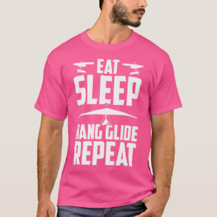 Camiseta Comer Dormir Vuelo en Ala Delta Repetir Piloto de