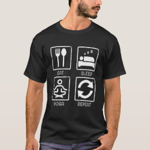 Camiseta Comer Dormir Yoga Repetir  Yoga Meditación