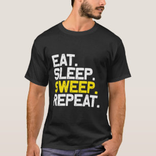 Camiseta Comer Duro de sueño Repetir Dulce Funny Barrido Re