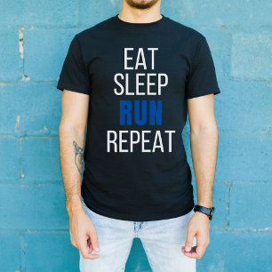 Camiseta Comer ejecución de suspensión repetida, divertida