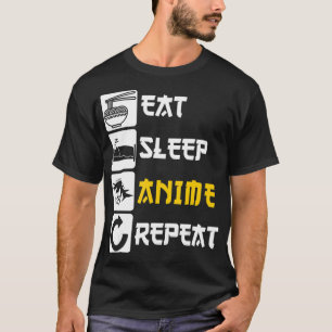 Camiseta Comer el animo dormido repetir el manga de Japón d