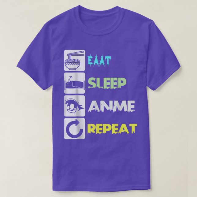 Camiseta Comer el animo dormido repetir el manga de Japón d (Diseño del anverso)