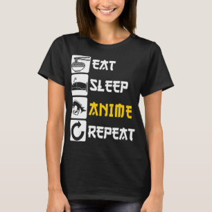 Camiseta Comer el animo dormido repetir el manga de Japón d