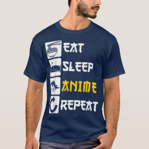 Camiseta Comer el animo dormido repetir el manga de Japón d