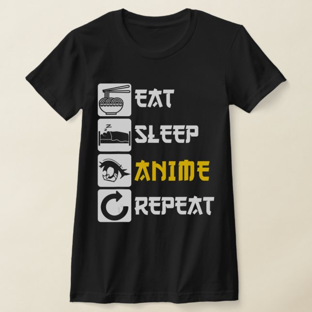 Camiseta Comer el animo dormido repetir el manga de Japón d (Distribución)
