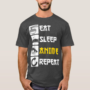 Camiseta Comer el animo dormido repetir el manga de Japón d