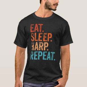 Camiseta Comer el arpa de sueño repetir el Harp Harp Player