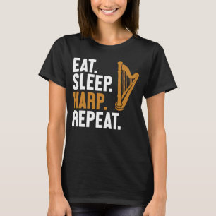 Camiseta Comer el arpa del sueño repetir el arpa Konghou Pe