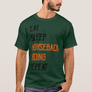 Camiseta Comer el caballo de espera de suspensiónVolver a m