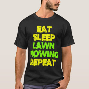 Camiseta Comer el césped de sueño de masas de césped repeti