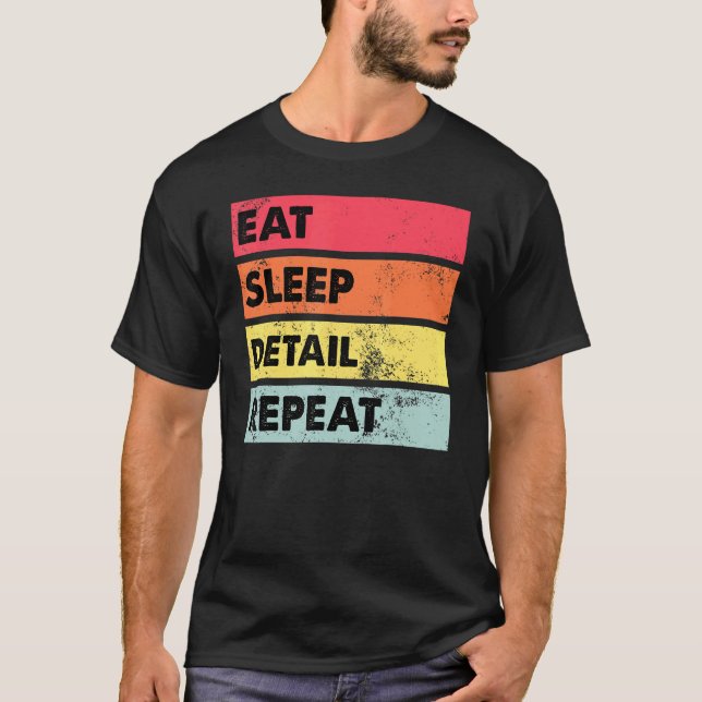 Camiseta Comer el detalle de suspensión Repetir la desactiv (Anverso)