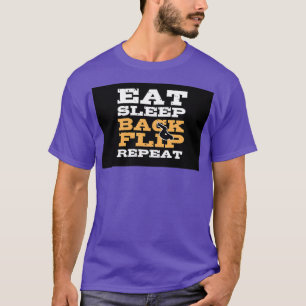 Camiseta Comer el dorso retroflip Repetir el regalo Gimnast