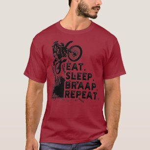 Camiseta Comer el freno de sueño repetir el divertido regal