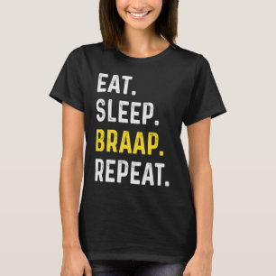 Camiseta Comer el freno de sueño repetir la bicicleta de su