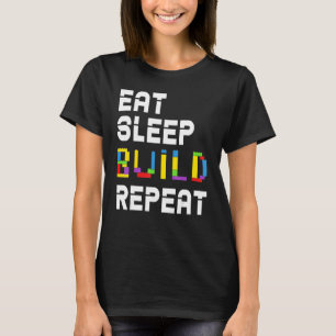 Camiseta Comer el generador maestro de repetición de genera