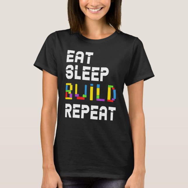 Camiseta Comer el generador maestro de repetición de genera (Anverso)