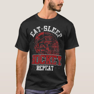 Camiseta Comer el hockey sobre césped repetir hockey sobre