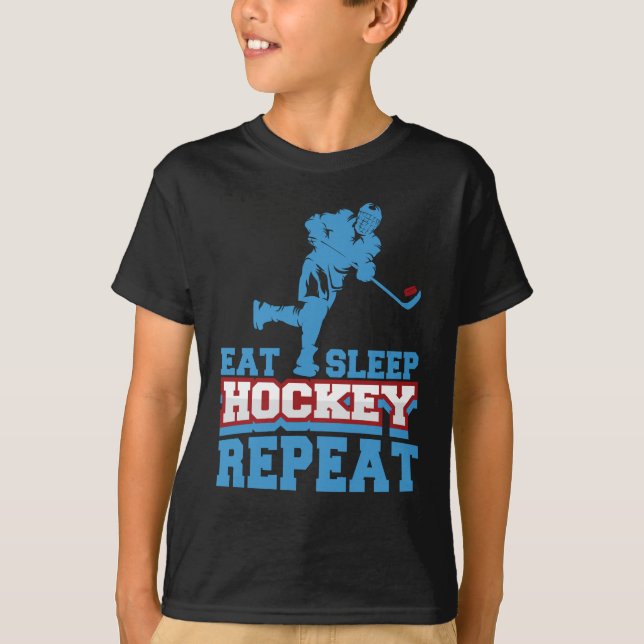 Camiseta Comer el hockey sobre sueño es gracioso para los j (Anverso)