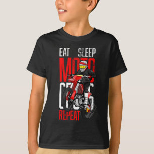 Camiseta Comer el Motocross del sueño repetir regalo diver