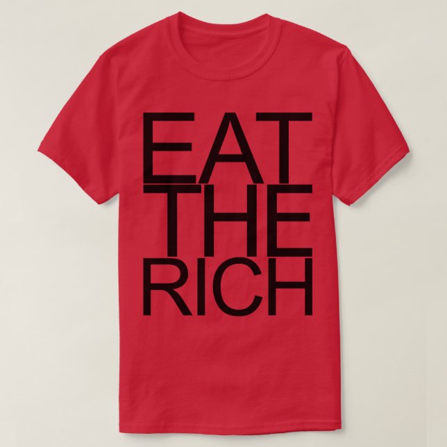 Camiseta Comer el negro rico 1 (Diseño del anverso)
