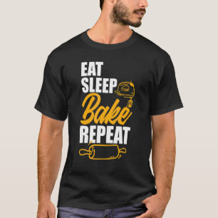 Camiseta Comer el pan de suspensión hornear de repetición d