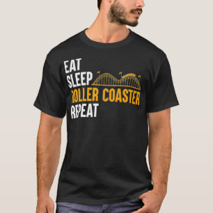Camiseta Comer el rodillo del sueño de la montaña rusa repe