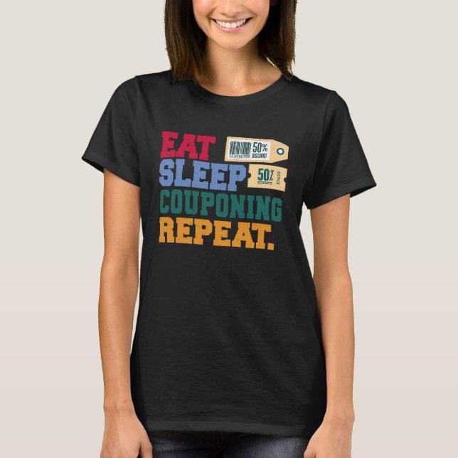 Camiseta Comer el sueño acoplamiento Repetir el apodo (Anverso)