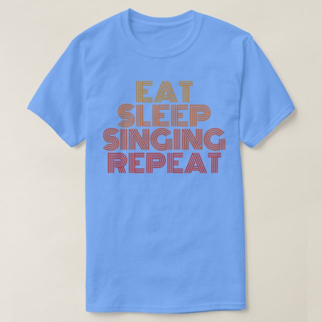 Camiseta Comer el sueño cantando repetidamente (Diseño del anverso)