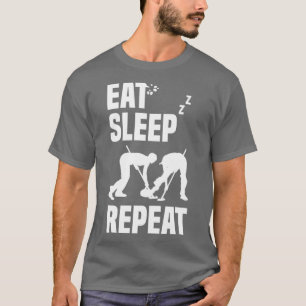Camiseta Comer el sueño Curling Repetir el Curler Curler Cu