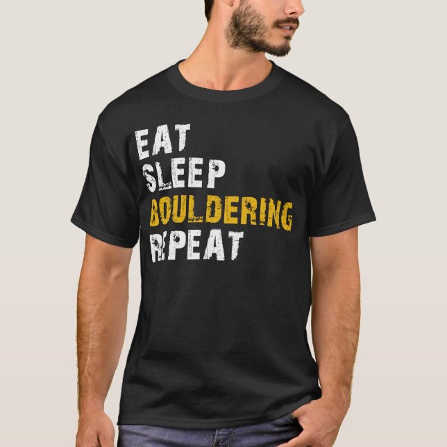Camiseta comer el sueño de Bouldering (Anverso)