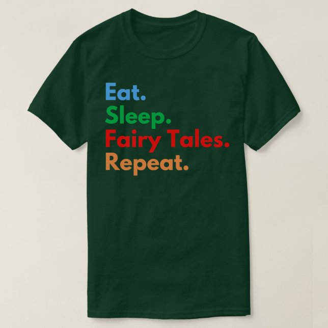 Camiseta Comer el sueño de los cuentos de hadas repetidos p (Diseño del anverso)