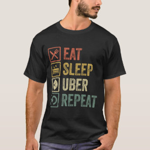 Camiseta Comer el sueño divertido pero repetir regalo retro