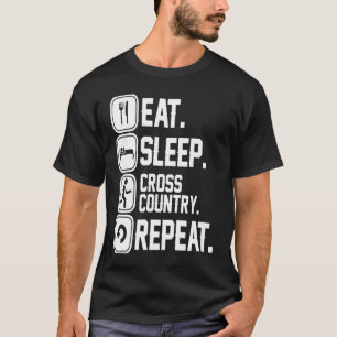 Camiseta Comer el sueño en ejecución de pista de repetición