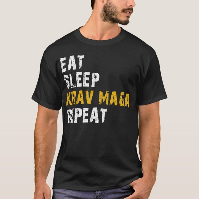 Camiseta comer el sueño krav maga (Anverso)