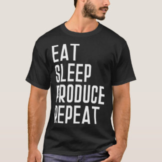 Camiseta Comer el sueño produce producción de música repeti