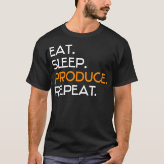 Camiseta Comer el sueño produce repetición para el ritmo mu