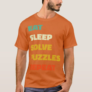 Camiseta Comer el sueño resolver rompecabezas Repetir el am