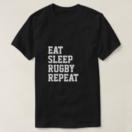 Camiseta Comer el sueño Rugby Repetir el deporte tema
